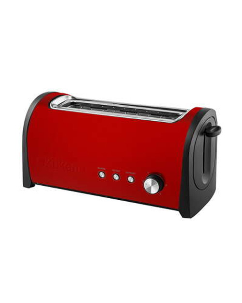 Tostadora Kunen 33779 - 1000 W, 1 ranura larga, Vintage, Rojo