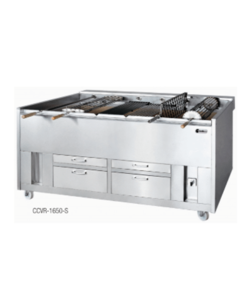 ASADORES DE CARBÓN VEGETAL ROTATIVOS