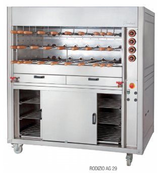 ASADORES DE GAS CON QUEMADOR SUPERIOR