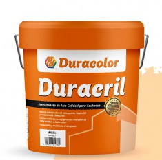 Pintura para fachadas al agua Duracril Marfil Liso 4L